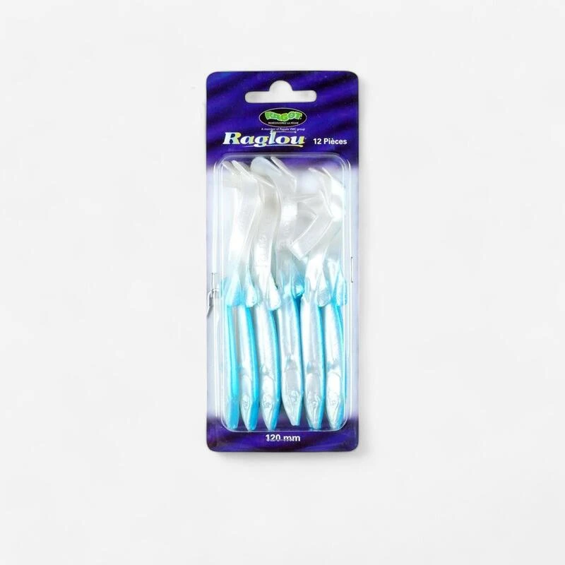 Leurre Raglou 12cm Pearl Bleu X12 Pêche En Mer 3 Leurre Raglou 12cm Pearl Bleu X12 Pêche En Mer