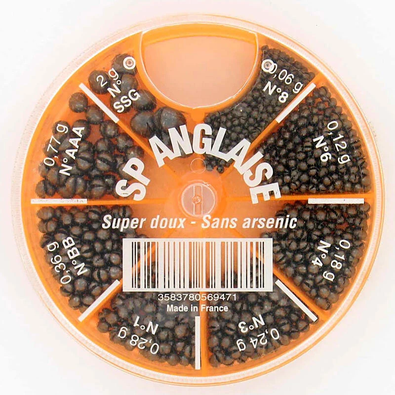 Plomb Pêche Au Coup BOITE 8 CASES PLOMB FENDUS 3 Plomb Pêche Au Coup BOITE 8 CASES PLOMB FENDUS