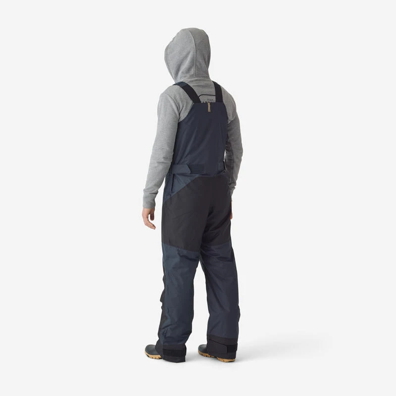 Salopette De Pêche Imperméable Chaude Homme - FO 500 TH Grise 4 Salopette De Pêche Imperméable Chaude Homme - FO 500 TH Grise – Image 2