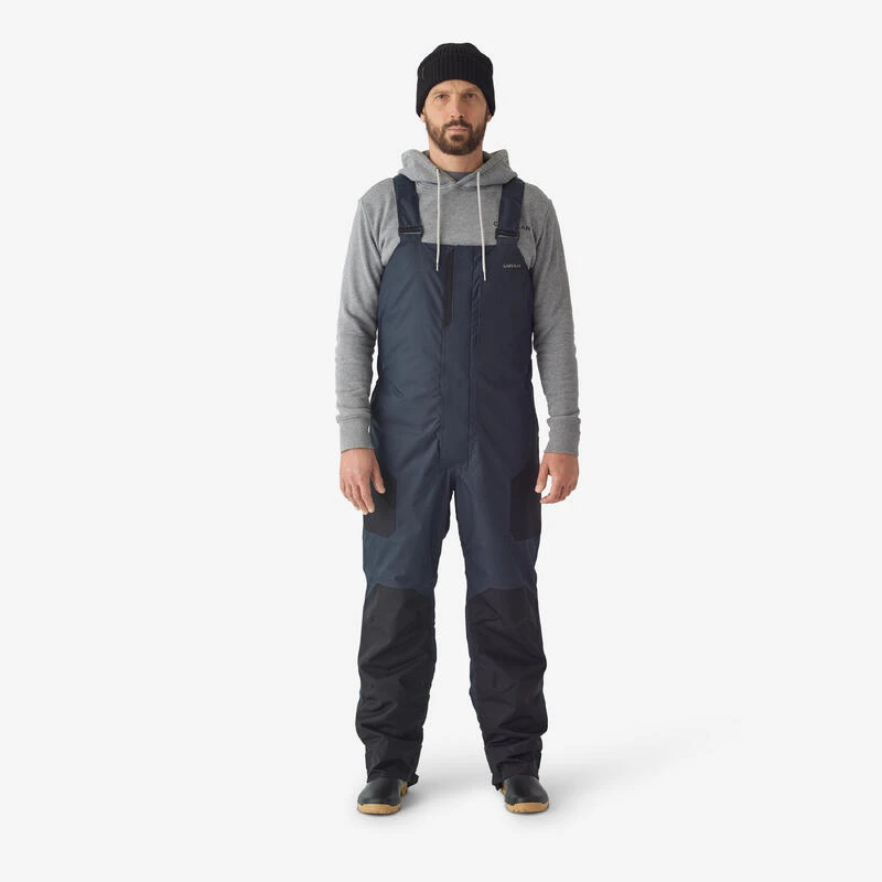 Salopette De Pêche Imperméable Chaude Homme - FO 500 TH Grise 3 Salopette De Pêche Imperméable Chaude Homme - FO 500 TH Grise