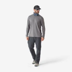 Tee-shirt De Pêche Anti-UV 500 Gris 11 Tee-shirt De Pêche Anti-UV 500 Gris -Pêche En Mer Boutique tee shirt de peche anti uv 500 gris 3