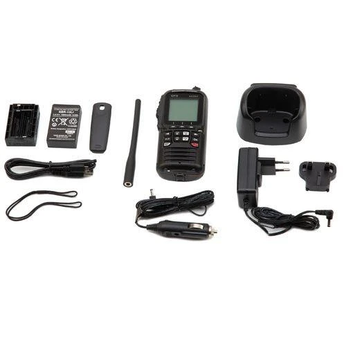 VHF Portable 6W étanche Flottante GPS, Grand écran, Noire 4 VHF Portable 6W étanche Flottante GPS, Grand écran, Noire – Image 2